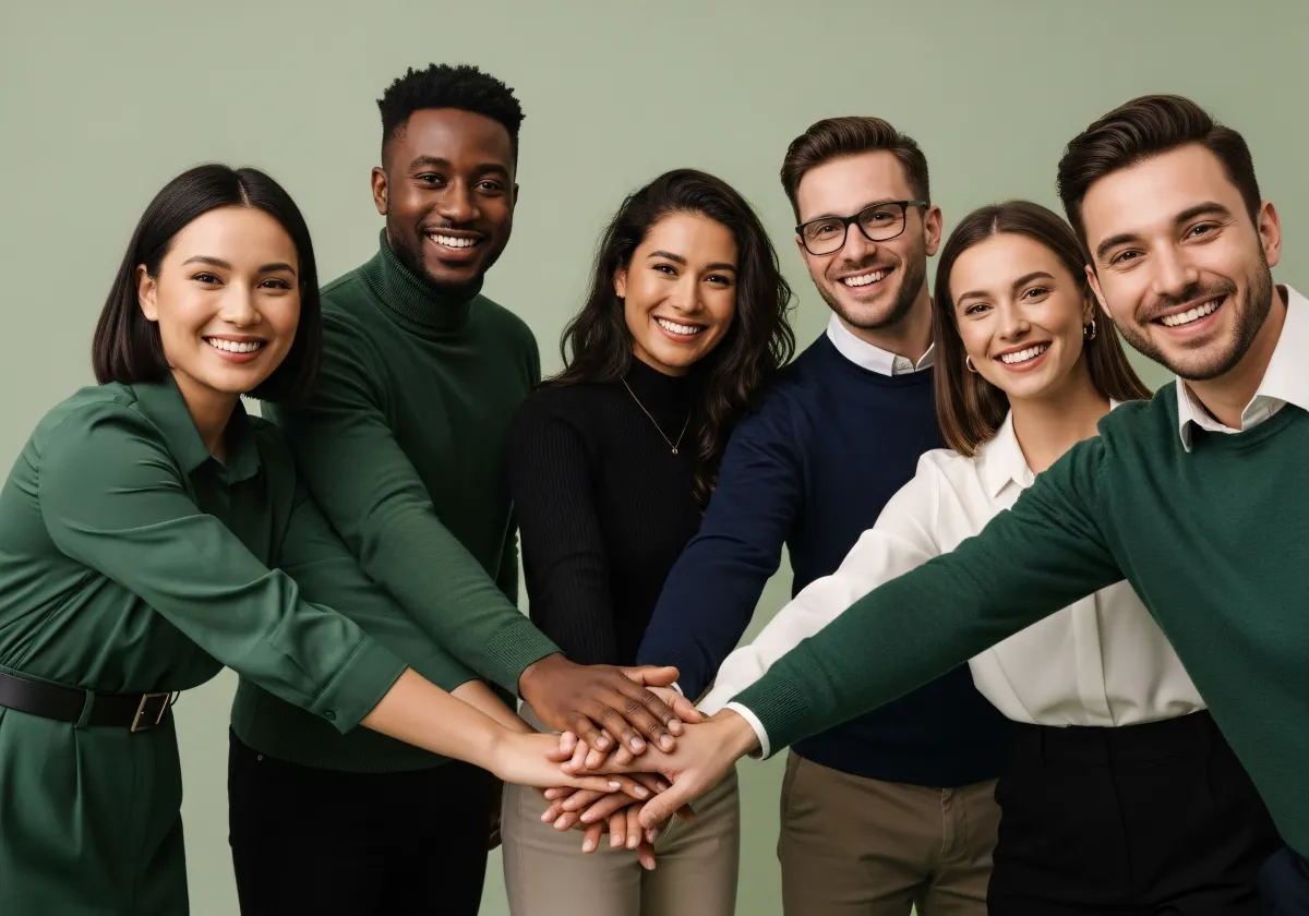 Team aziendale durante brainstorming